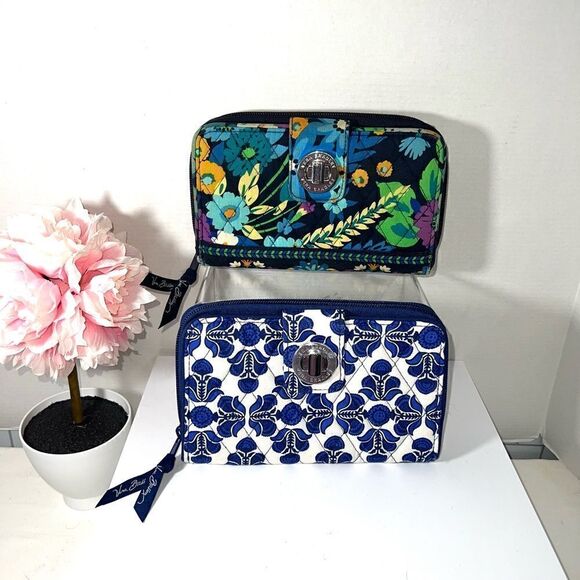 NWOT Vera Bradley Midnight Blues AND Colbalt  Tiles SET - Picture 1 of 7